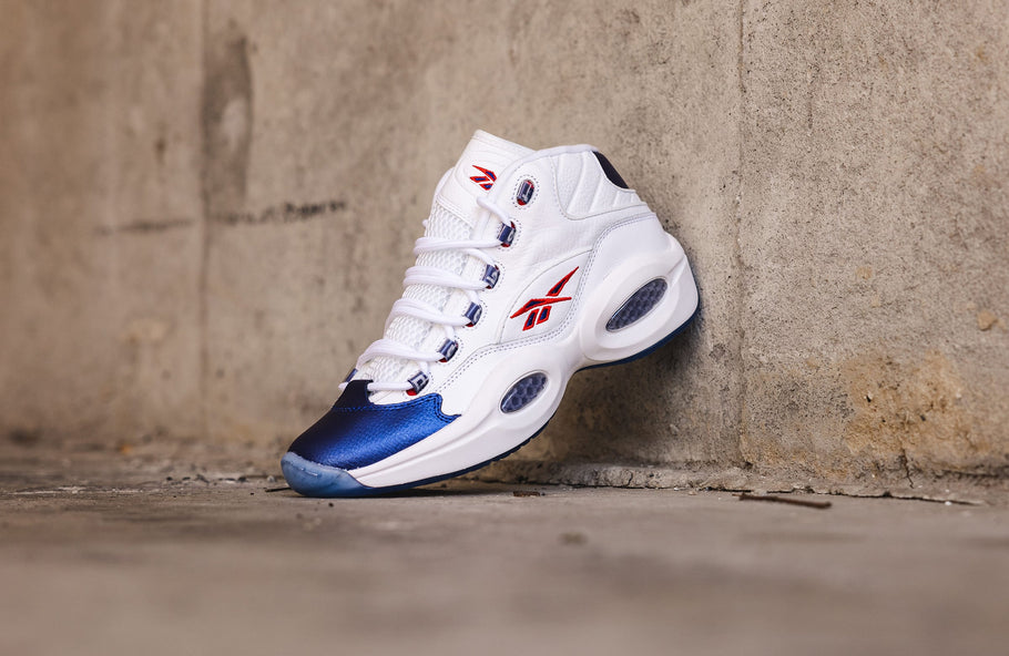 The Reebok Question Mid is Back in “Blue Toe” Form