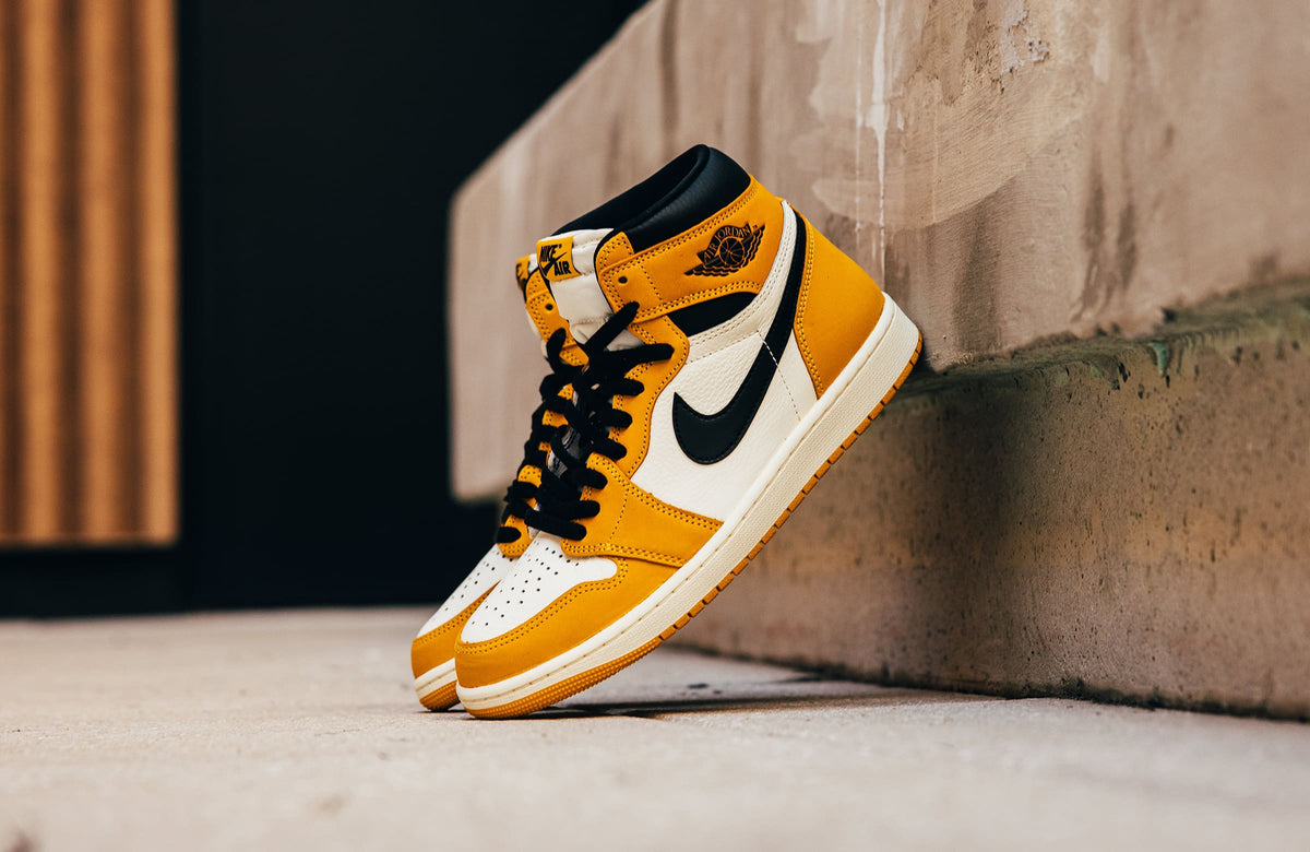 Dropping Soon: Air Jordan 1 Retro High OG âYellow Ochreâ â DTLR
