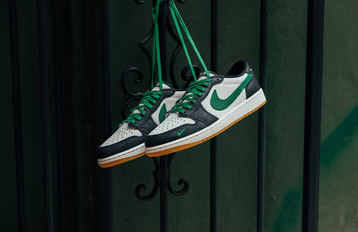 The Air Jordan 1 Retro Low OG Returns in “Phantom and Pine Green