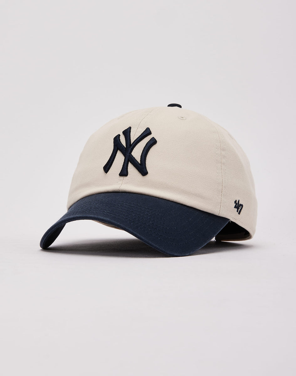 47 Brand New York Yankees Clean Up Hat Black & White Lot 47 Brand New York Yankees Cleanup Adjustable Hat - Black  main image 4