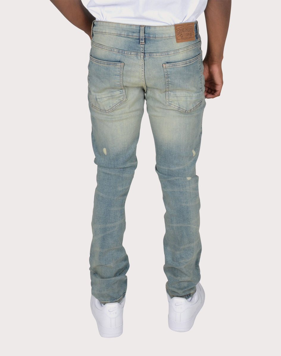 Grindhouse Vintage Ripped With Bleach Denim Jeans – DTLR