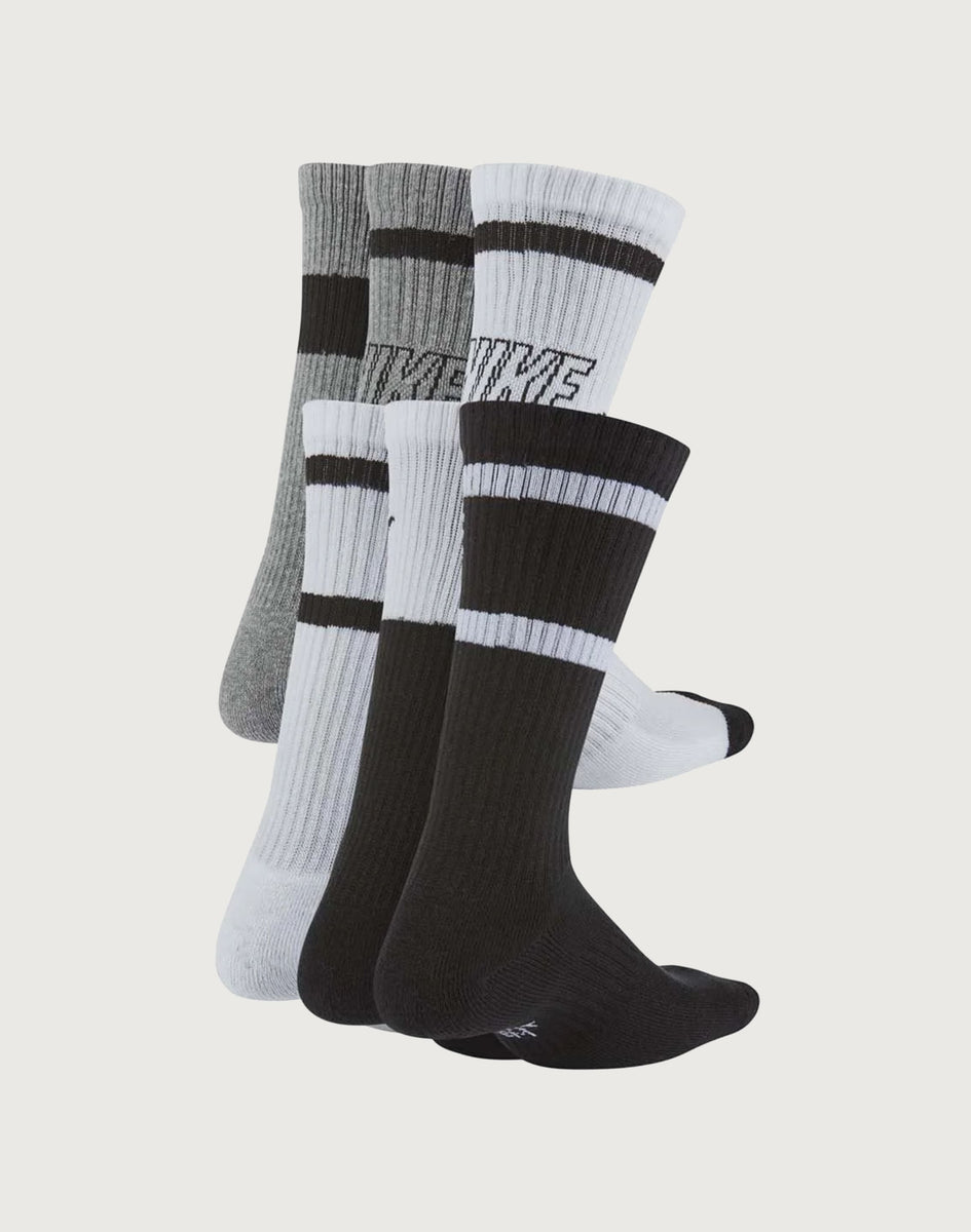 Nike Everyday Cushioned Crew Socks 6-Pack Grade-School â DTLR