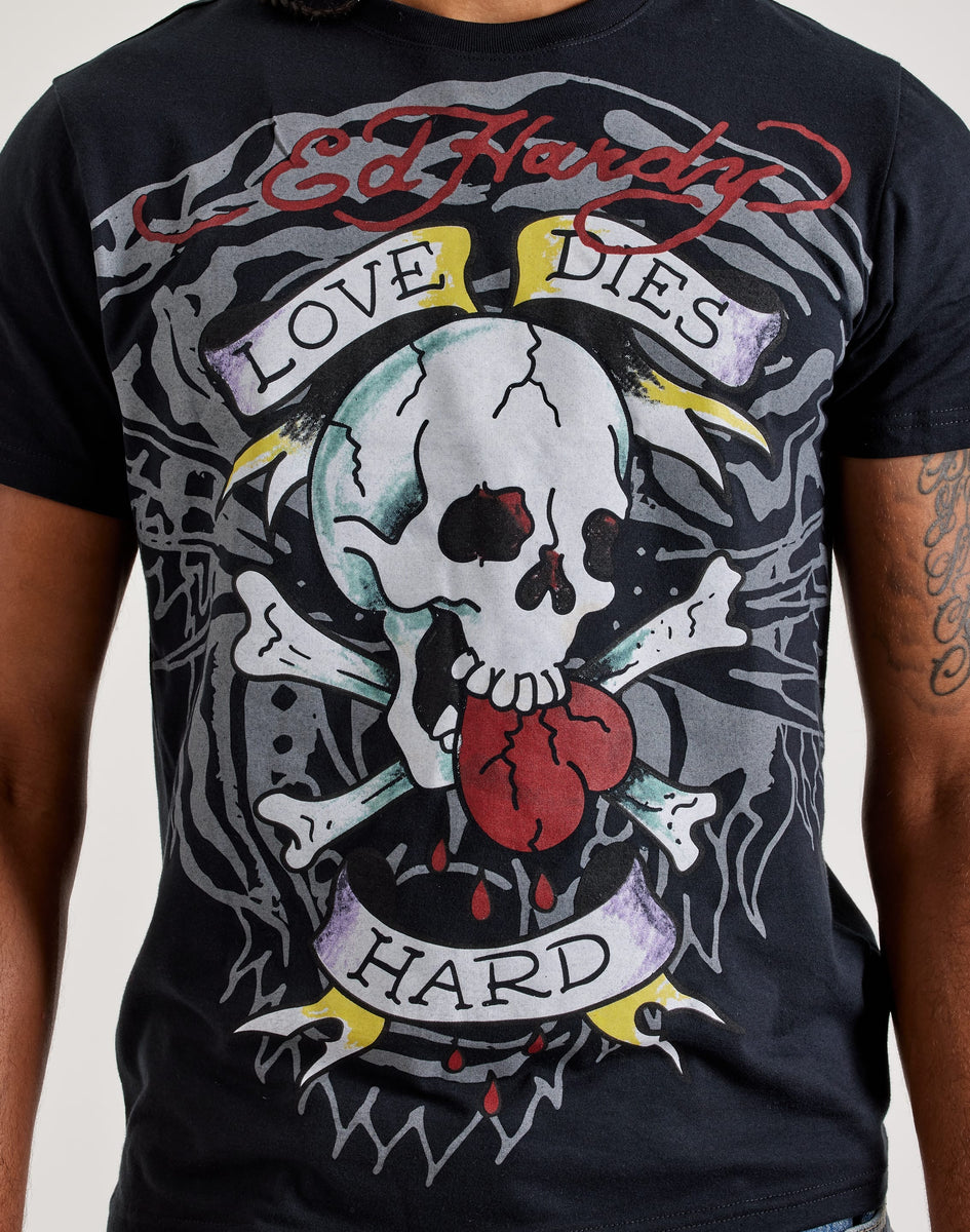 平成　skull leopard ロンT 英字 Ed Hardy Love Skull Tiger Tee – DTLR