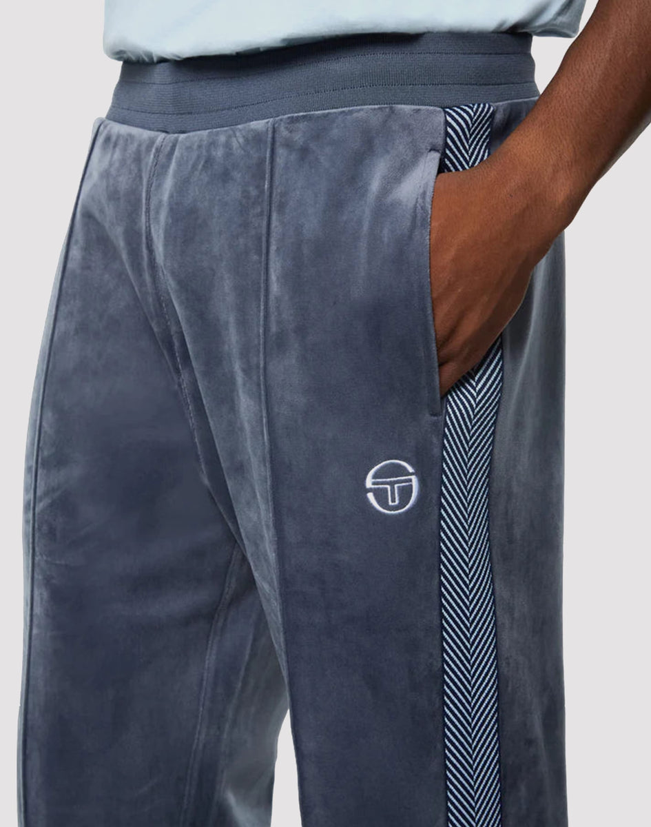 Sergio Tacchini Maglietta Uomo Rainer - Black/Gold, Girocollo, Dettagli Sportivi Retrò, Logo Ricamato