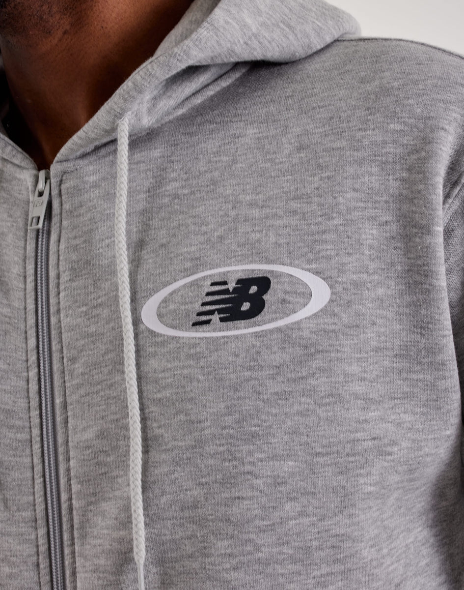 New Balance Core Plus Full-Zip Fleece Hoodie – DTLR