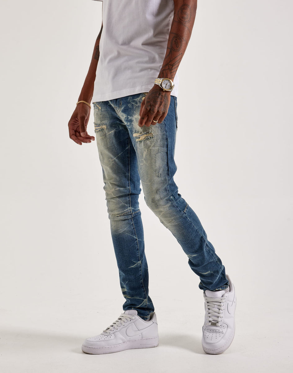 Men's Smoke Rise Slim Vintage Washed Jeans Echo Blue main image 0