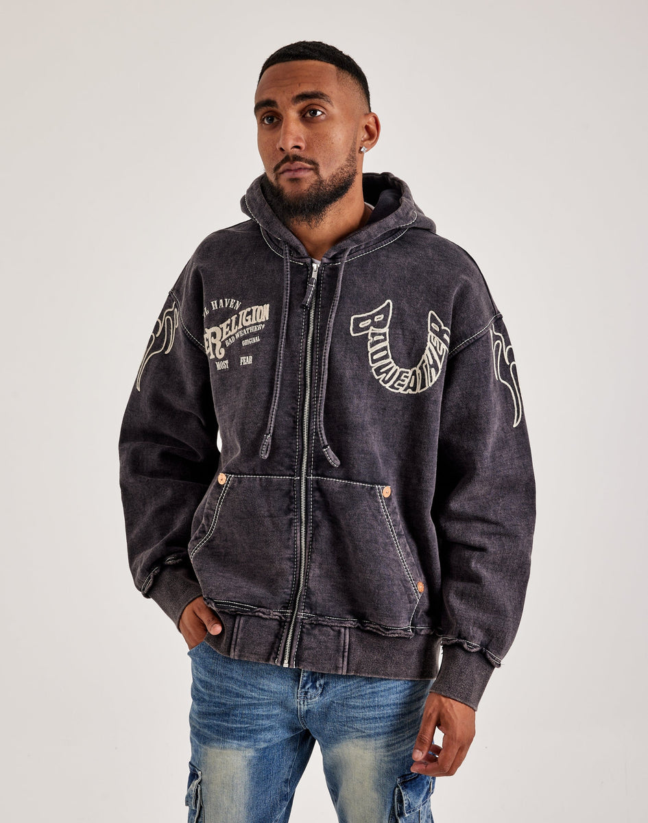 True Religion Bad Weather Big T Flame Zip Hoodie – DTLR