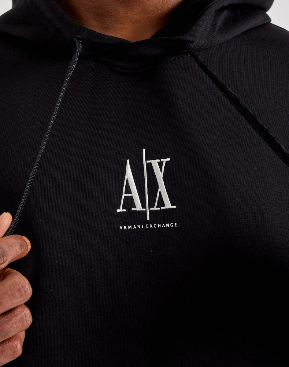 Armani Exchange Updated Icon Logo Fleece Hoodie – DTLR