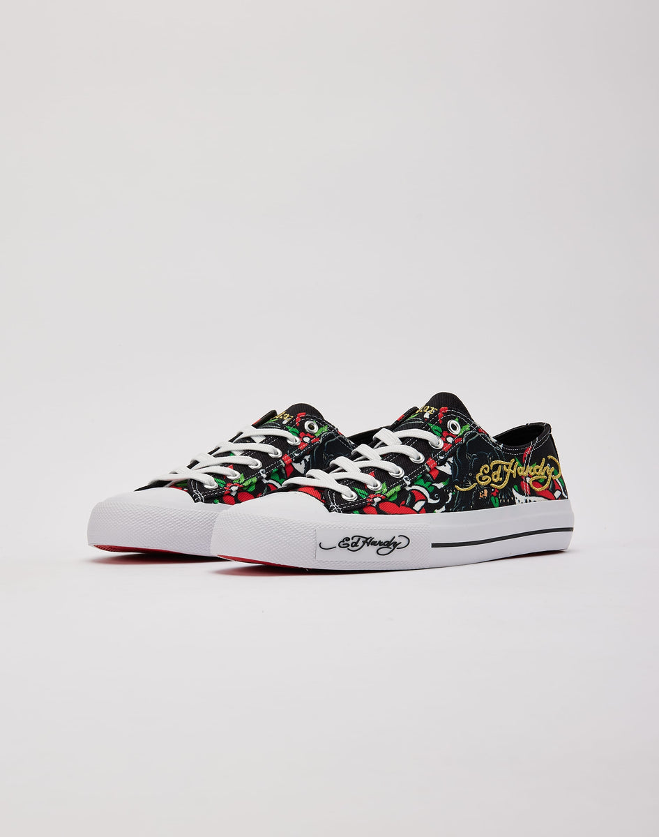 Ed Hardy スカルデザインブーツ Ed Hardy Skull Low – DTLR