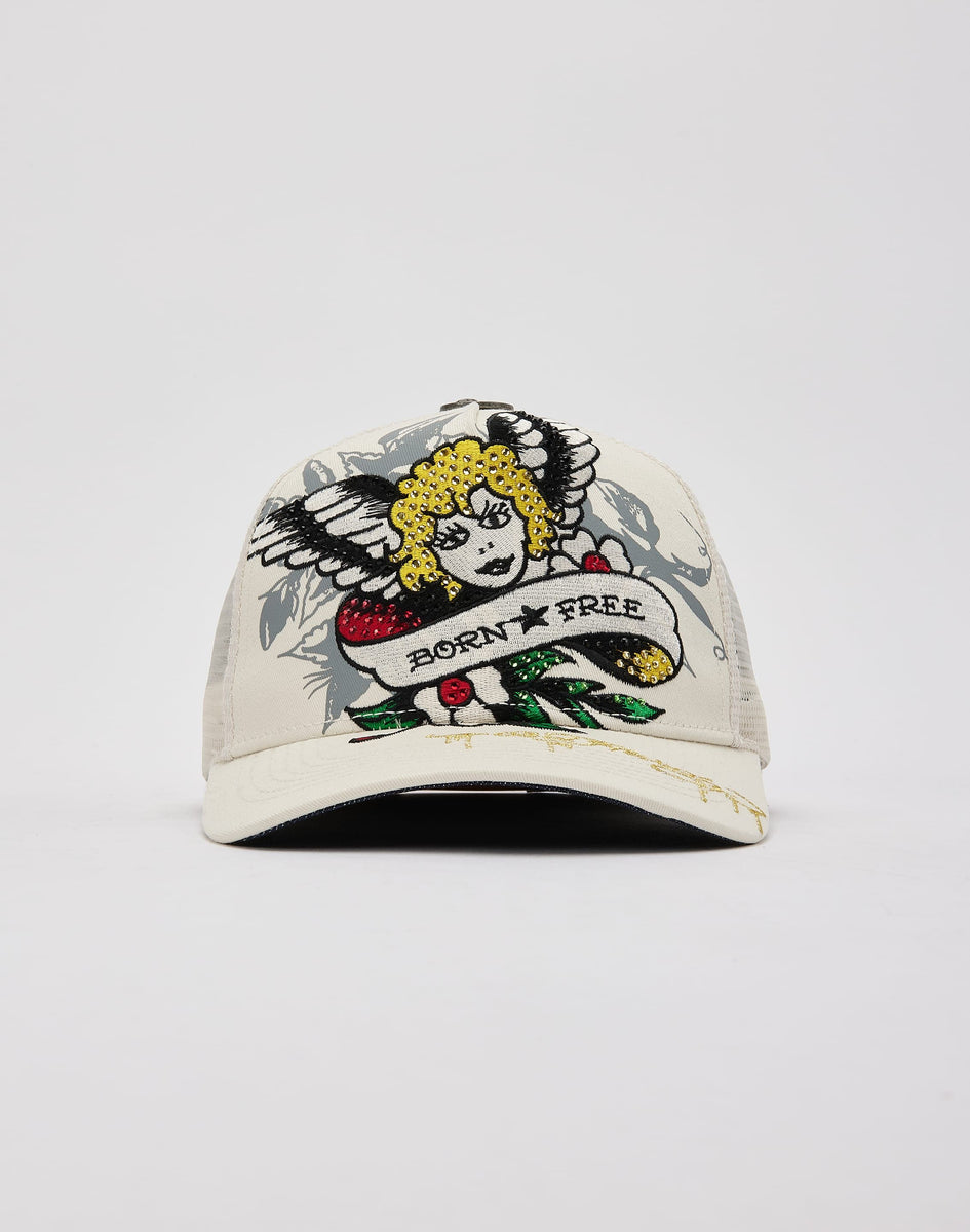 SCULPTOR ed Hardy キャップ MUSINSA | SCULPTOR [Sculptor x Ed Hardy] Distressed Cap Raw