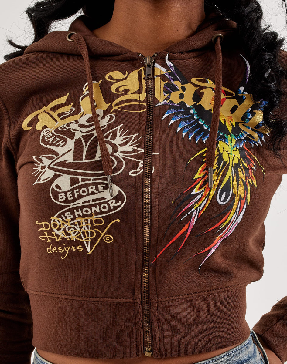 Ed Hardy Phoenix Y2K Full-Zip Fleece Hoodie – DTLR