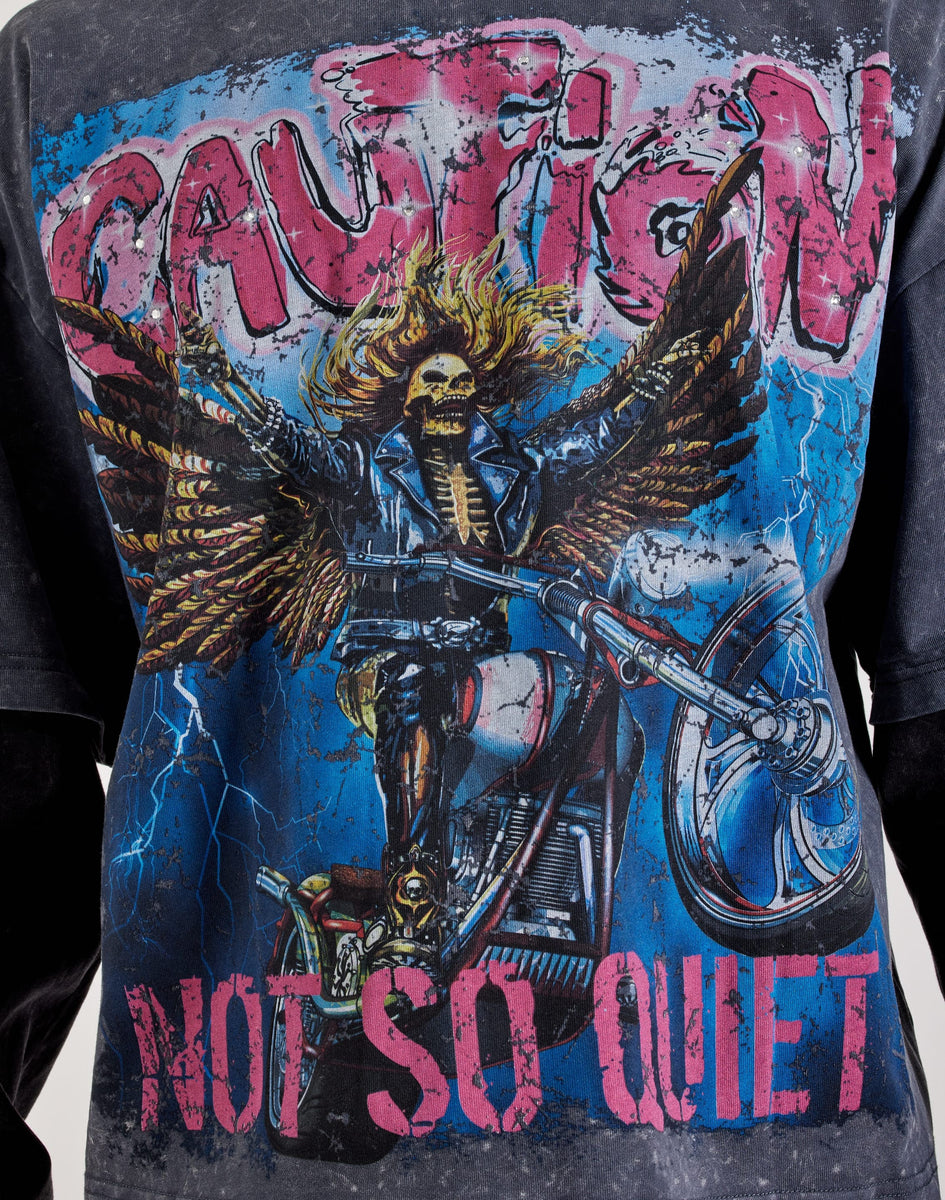 First Row Caution Long-Sleeve Tee – DTLR