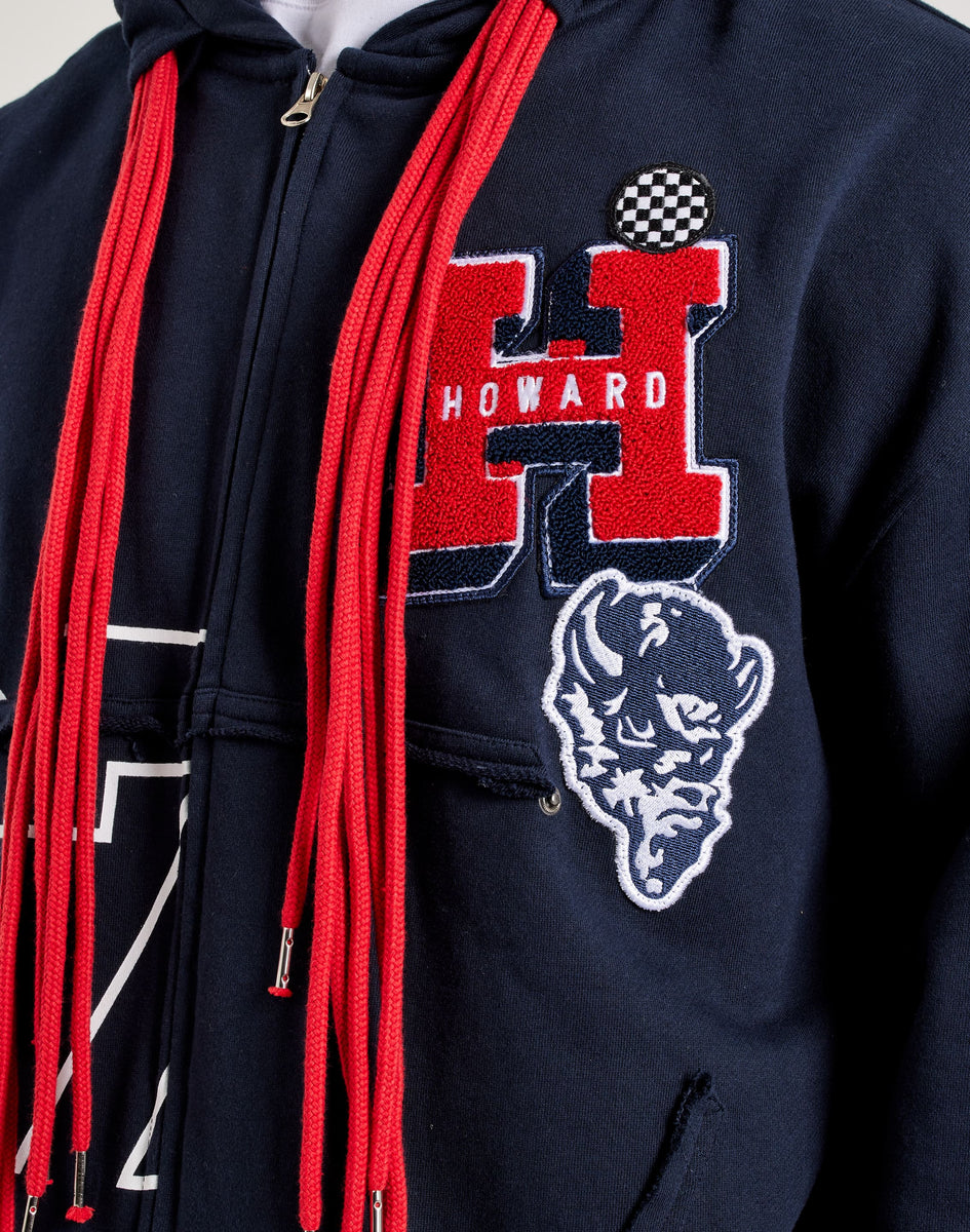 For The Fan Howard University The Mecca Honor Full-Zip Fleece