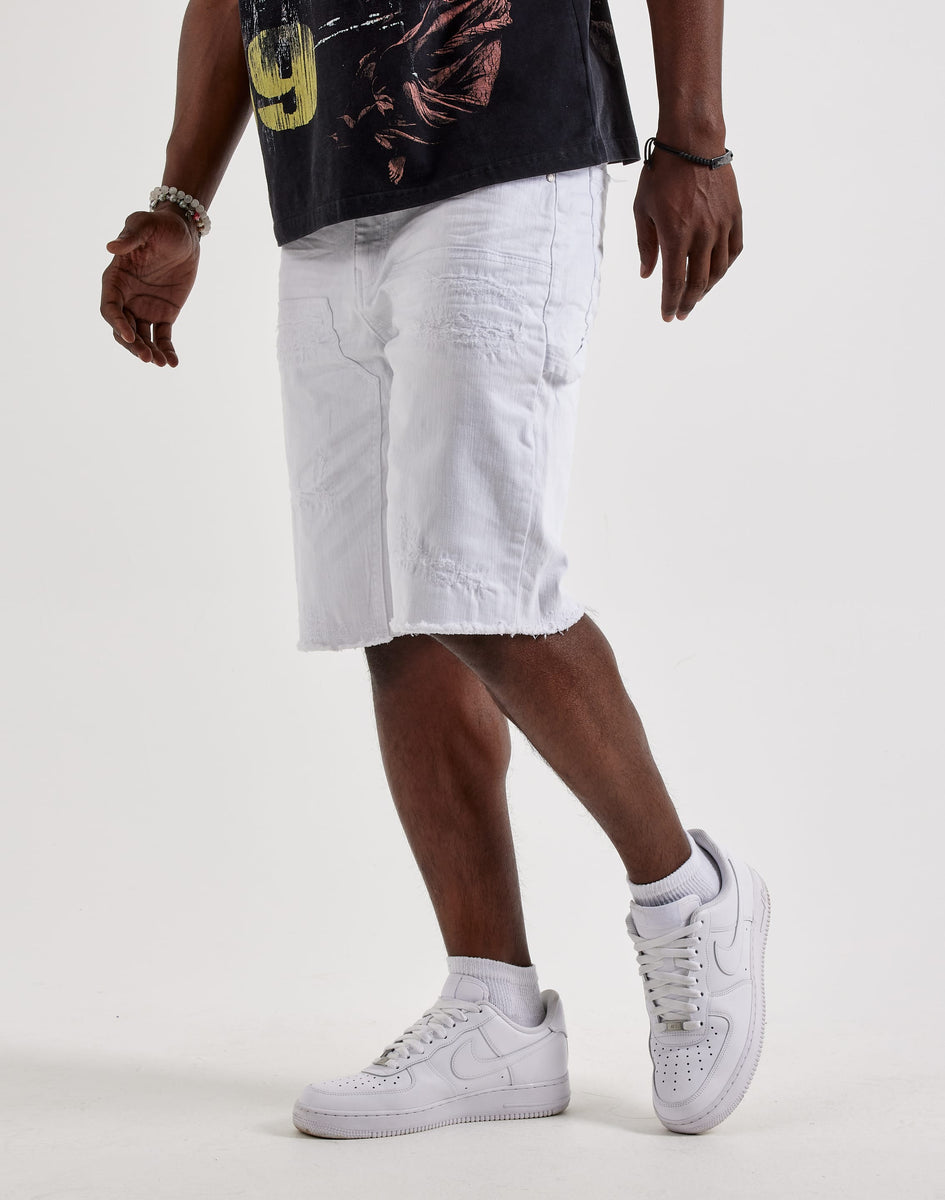 Jordan Craig Distressed Double-Knee Denim Carpenter Shorts – DTLR