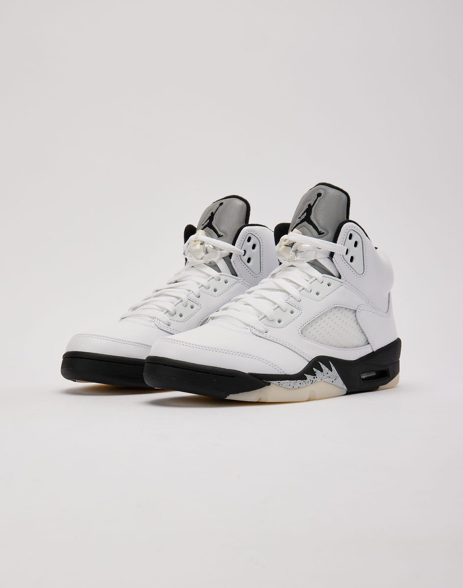 Metallic White And Black 5s Jordan Air Jordan Retro 'White And