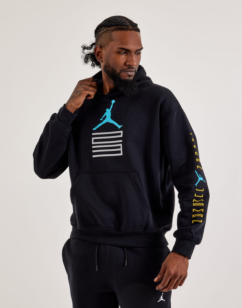 black and blue jordan sweater