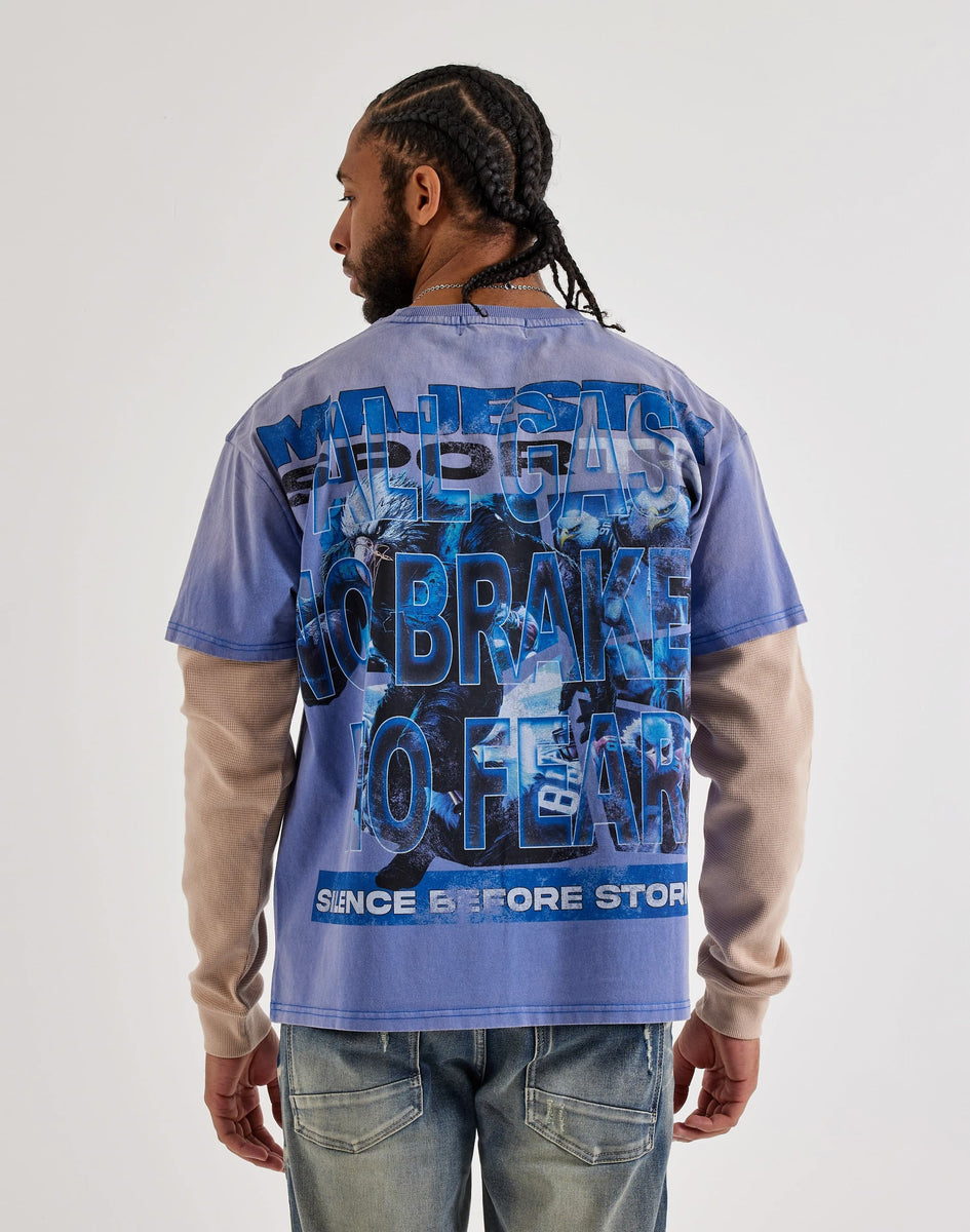 F/CE. LAYERED T-SHIRT M ネイビー Majestik Sky Bears Long-Sleeve Twofer Shirt – DTLR