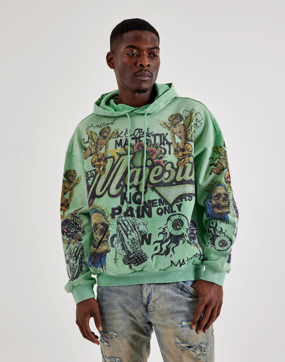 Majestik No Pain All-Over Graphic Hoodie – DTLR