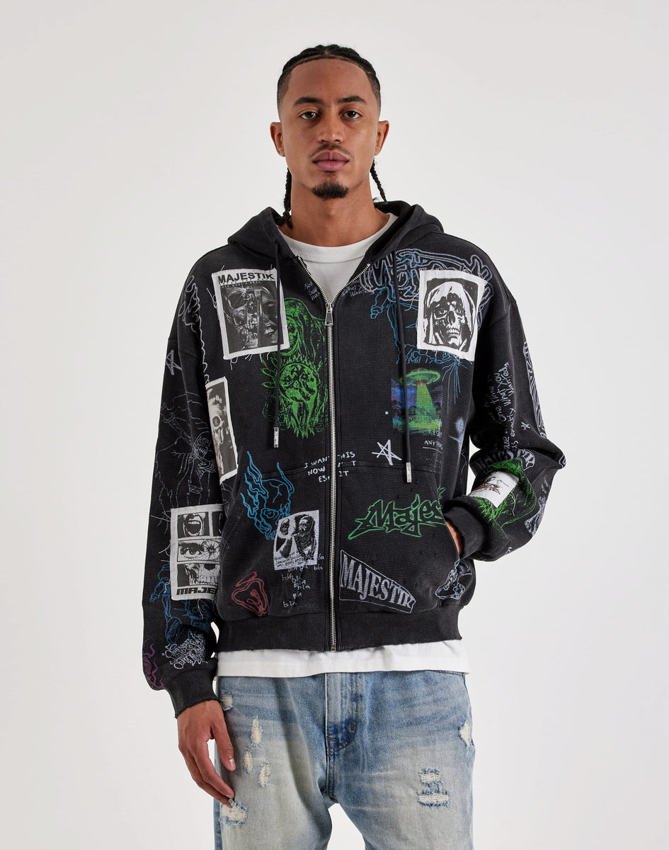 Majestik Mind Lost Full-Zip Thermal Hoodie – DTLR