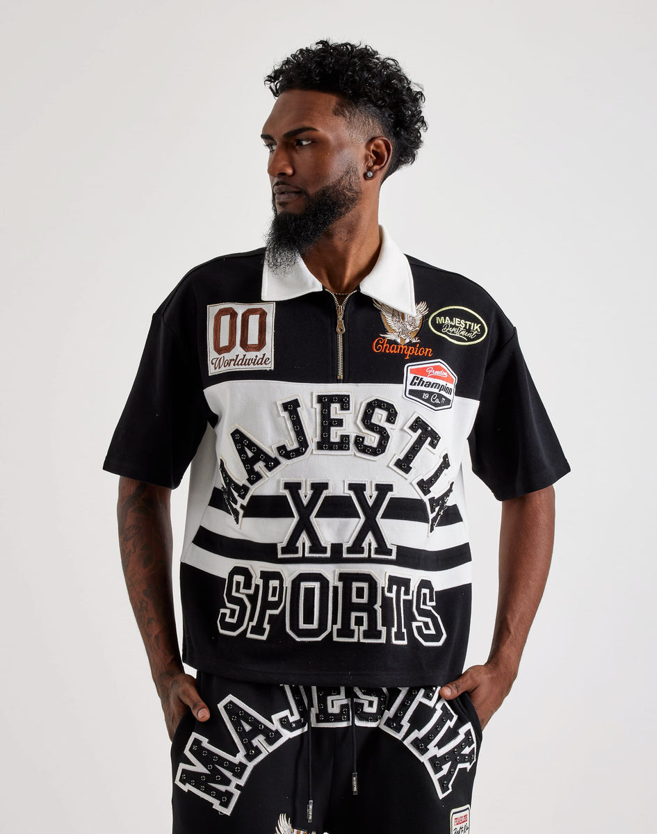 Majestik Patch Rugby Polo Shirt – DTLR