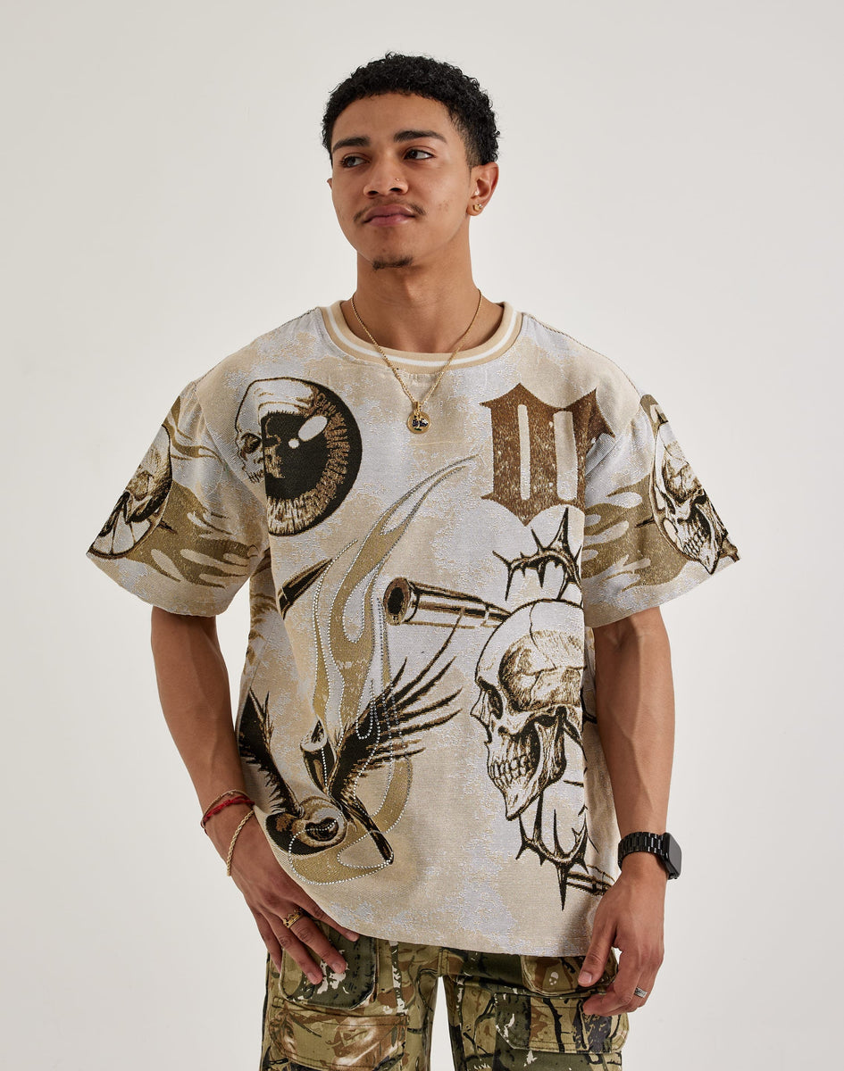 Majestik Flame Skull Tapestry Tee – DTLR