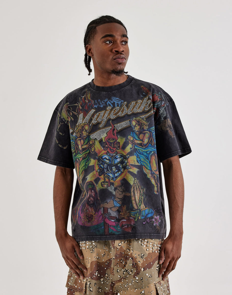 Majestik Garment Dyed Prayers Tee – DTLR