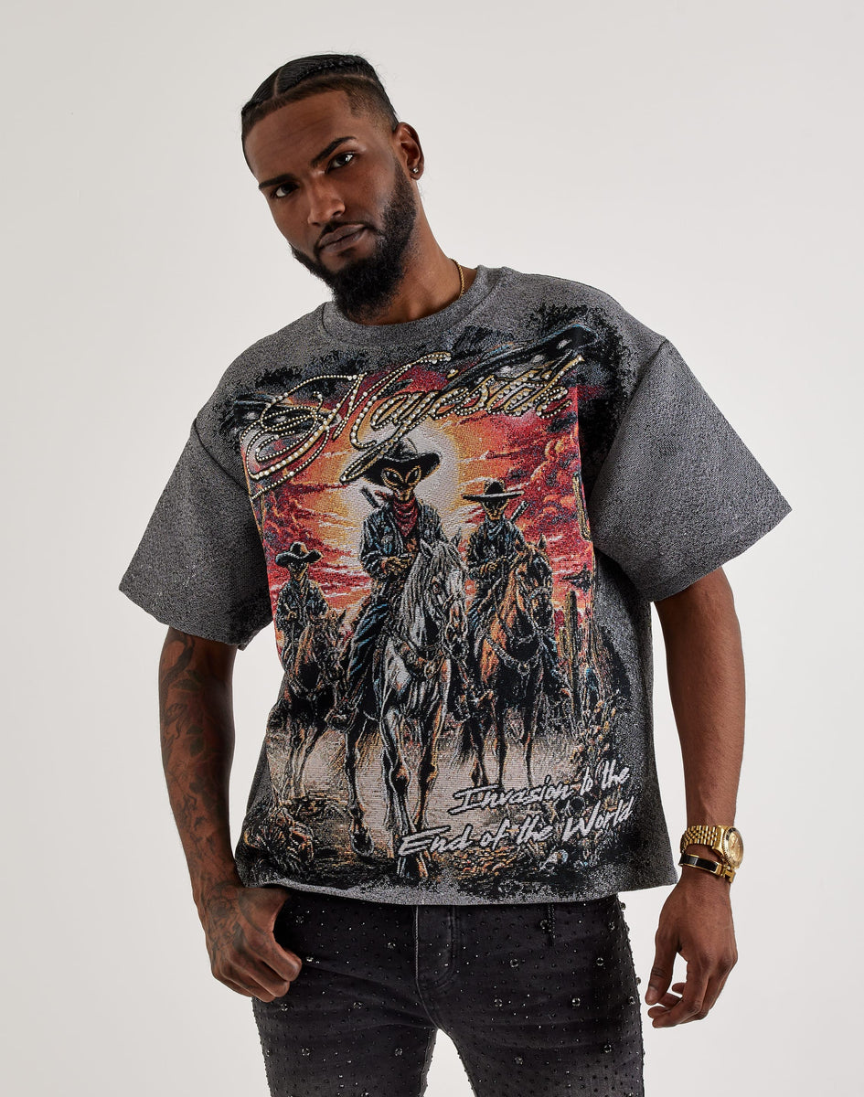 MASU MELANGE TWEED DRIZZLER SHIRTS サイズ48 Majestik End Of The Road Tapestry Tee – DTLR