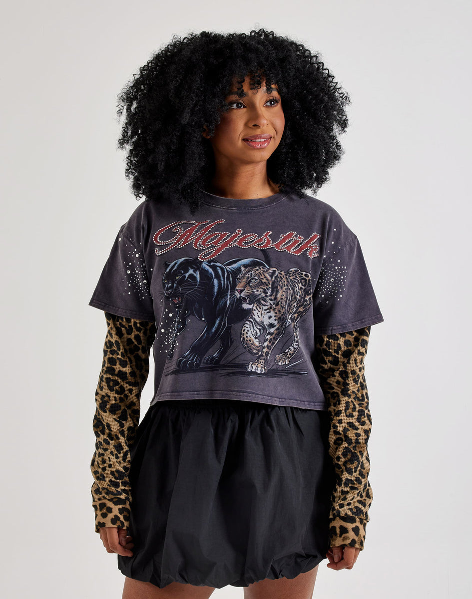 Majestik Leopard Twofer Long-Sleeve Tee – DTLR