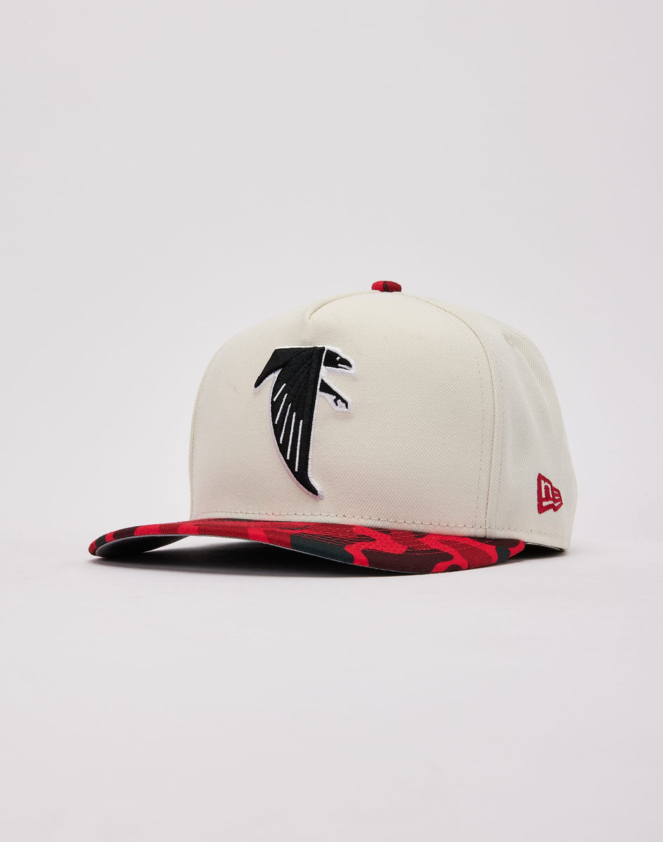 New Era Atlanta Falcons Camo 9Forty A Frame Trucker Snapback Cap – Nero, Taglia Unica, Visiera Curva, Logo Ricamato, Ufficiale NFL