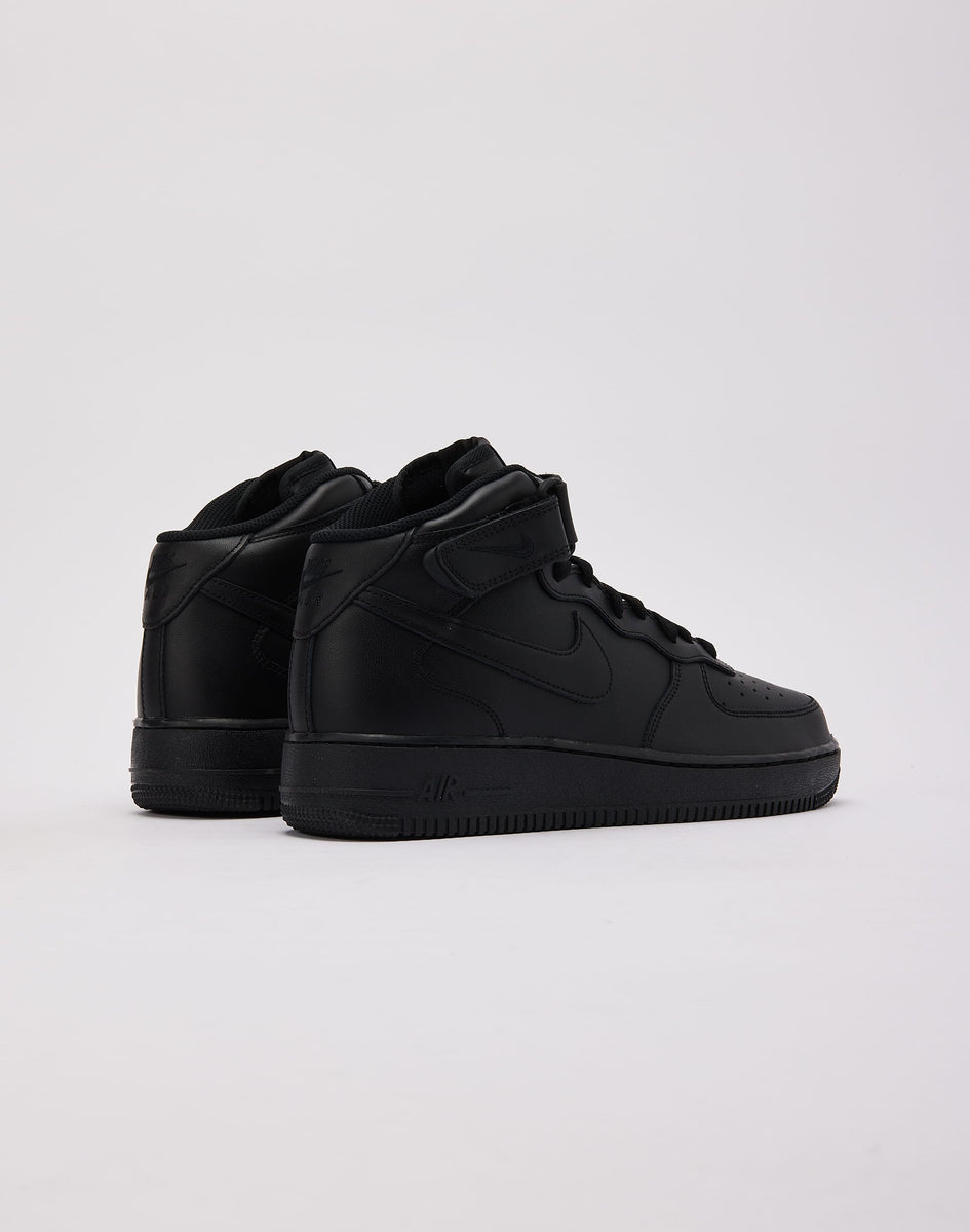 ☆即発 NIKE AIR FORCE 1 MID '07 BLACK/BLACK Stüssy x Nike Air Force 1 '07 Mid SP 