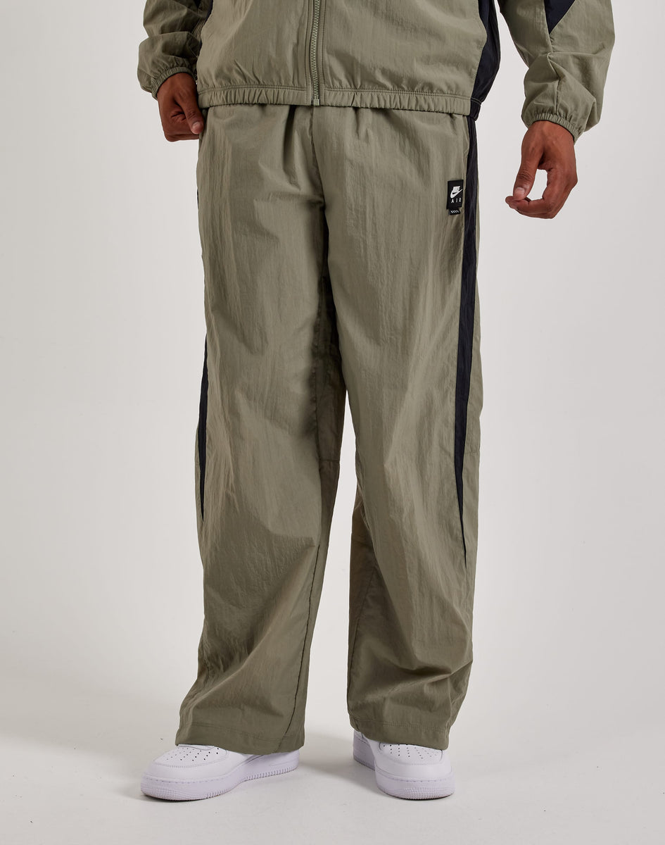 nike cargo woven track pants olive grey