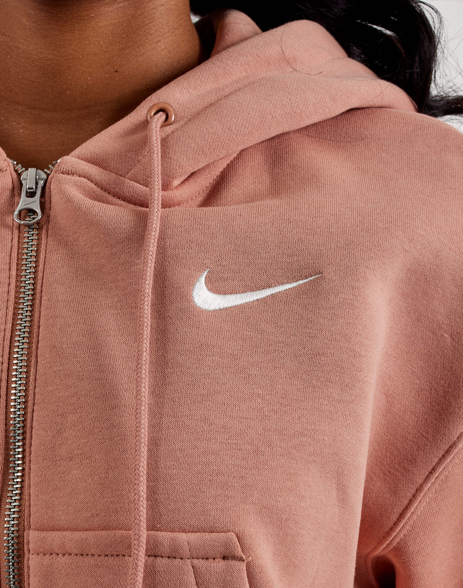 Nike Phoenix Fleece Loose Full-Zip Cropped Hoodie – DTLR