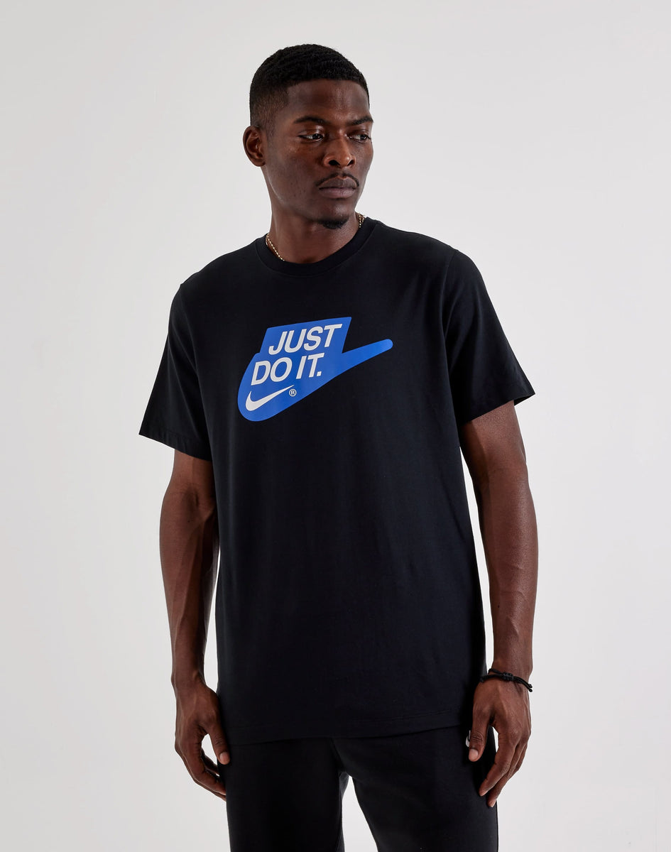 black nike just do it t shirt