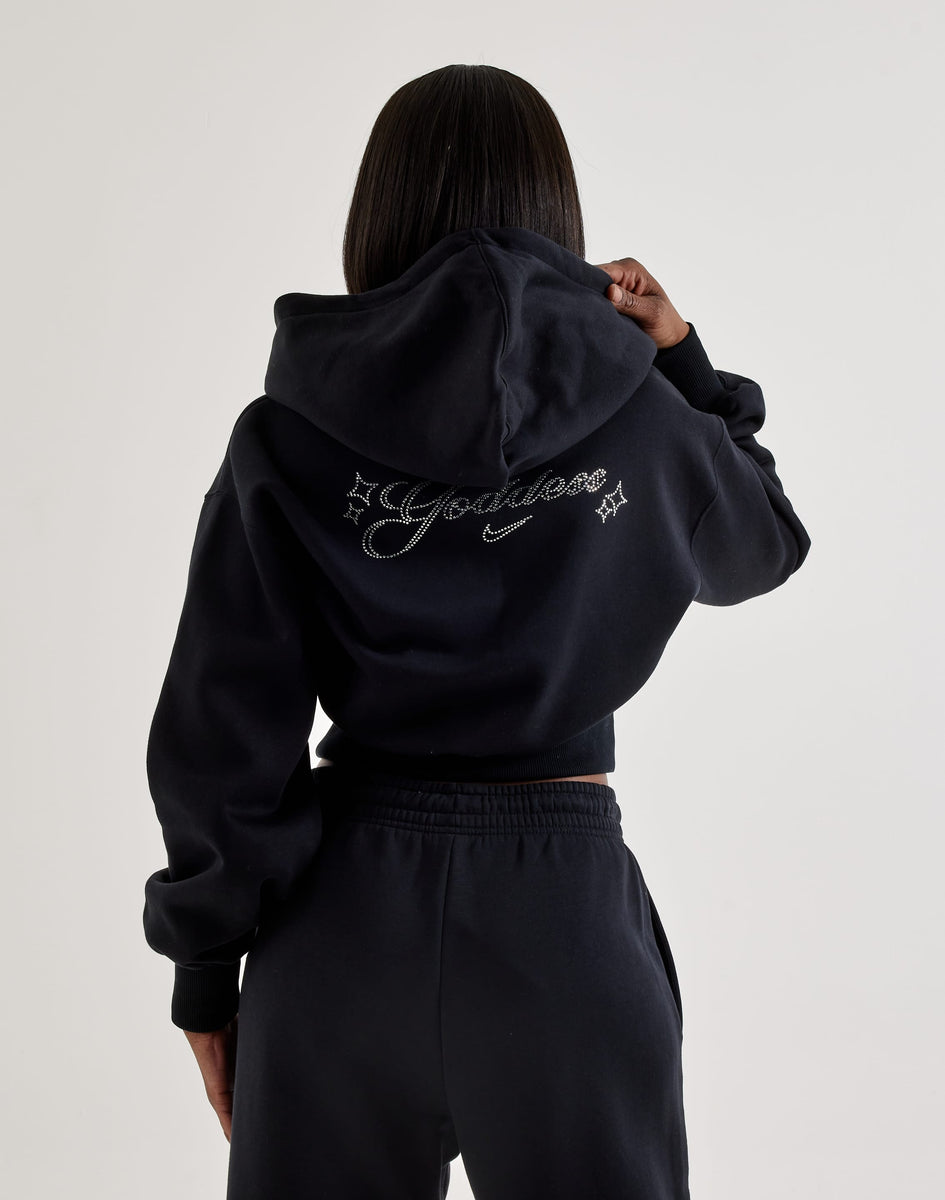 Nike Phoenix Fleece Cropped Full-Zip Hoodie – DTLR