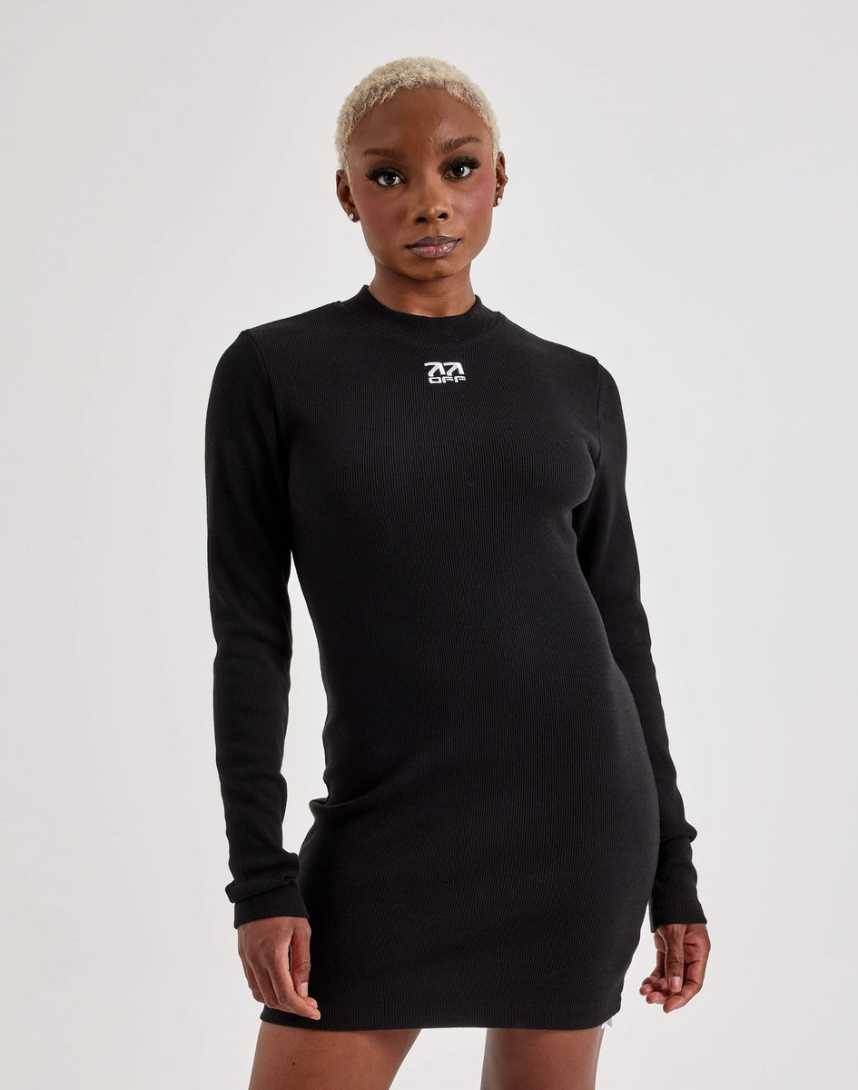 black long sleeve fitted dress womens Off-White L/AB Long-Sleeve Size:US 6P Eliza J Long Sleeve 38.5 in SIZES 4/6 Category: