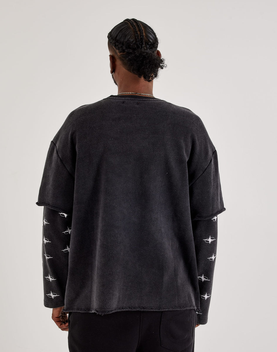 lui jewelry / long tee 04 ブラック Paradise Lost Twofer Long-Sleeve Tee – DTLR
