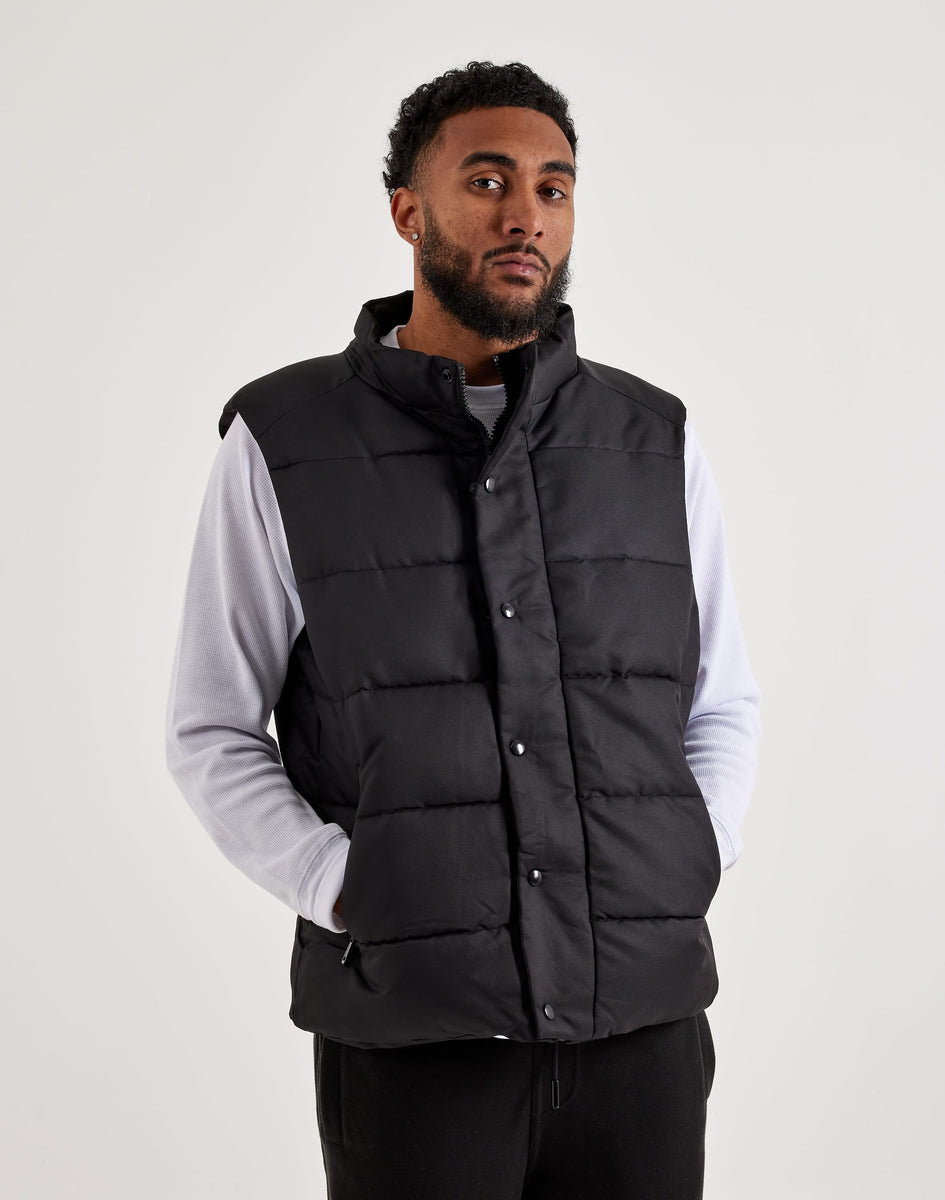 dress shirt with puffer vest Blush Floral Ruffle Puffer Vest | Trendy Women's Outerwear
