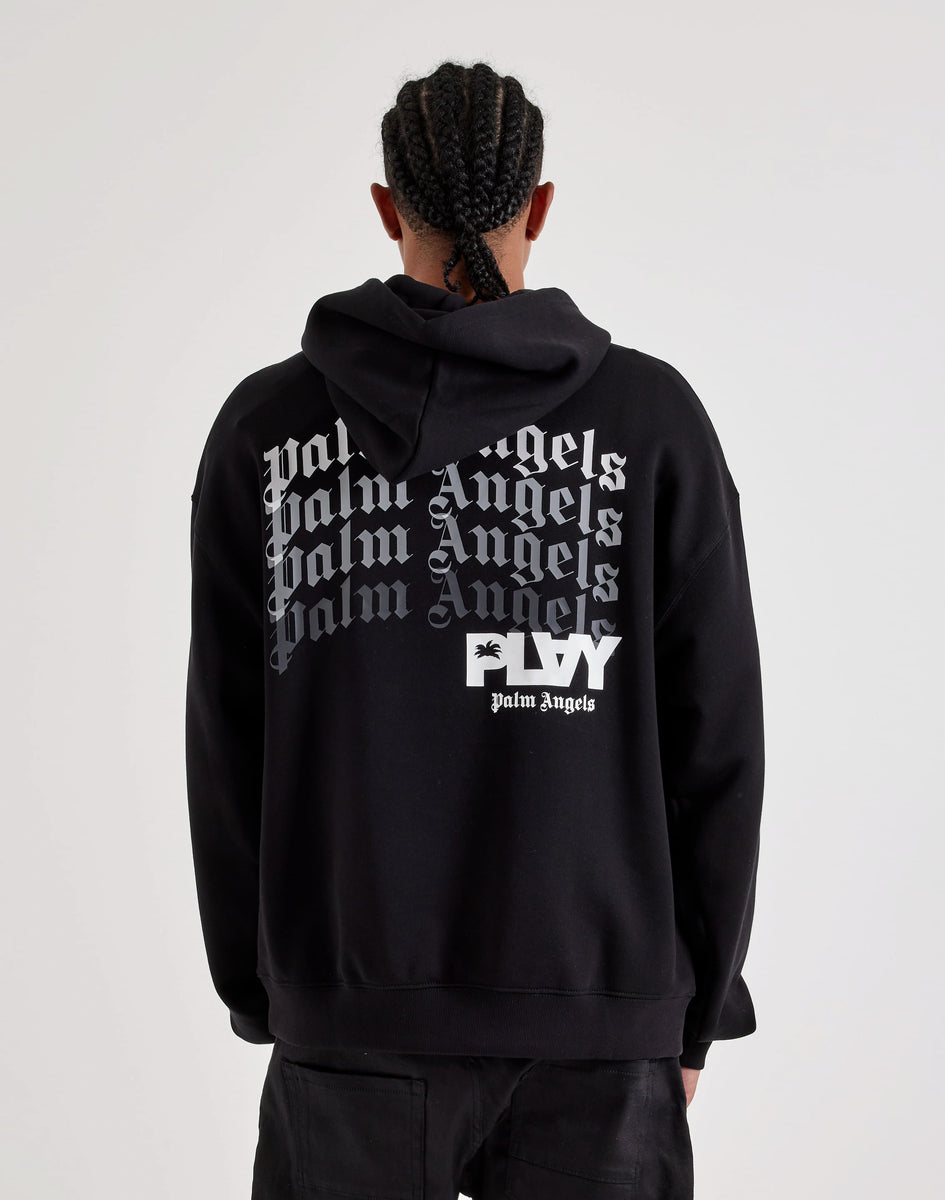 PLAY Palm Angels Repeating Logo Fleece Hoodie – DTLR