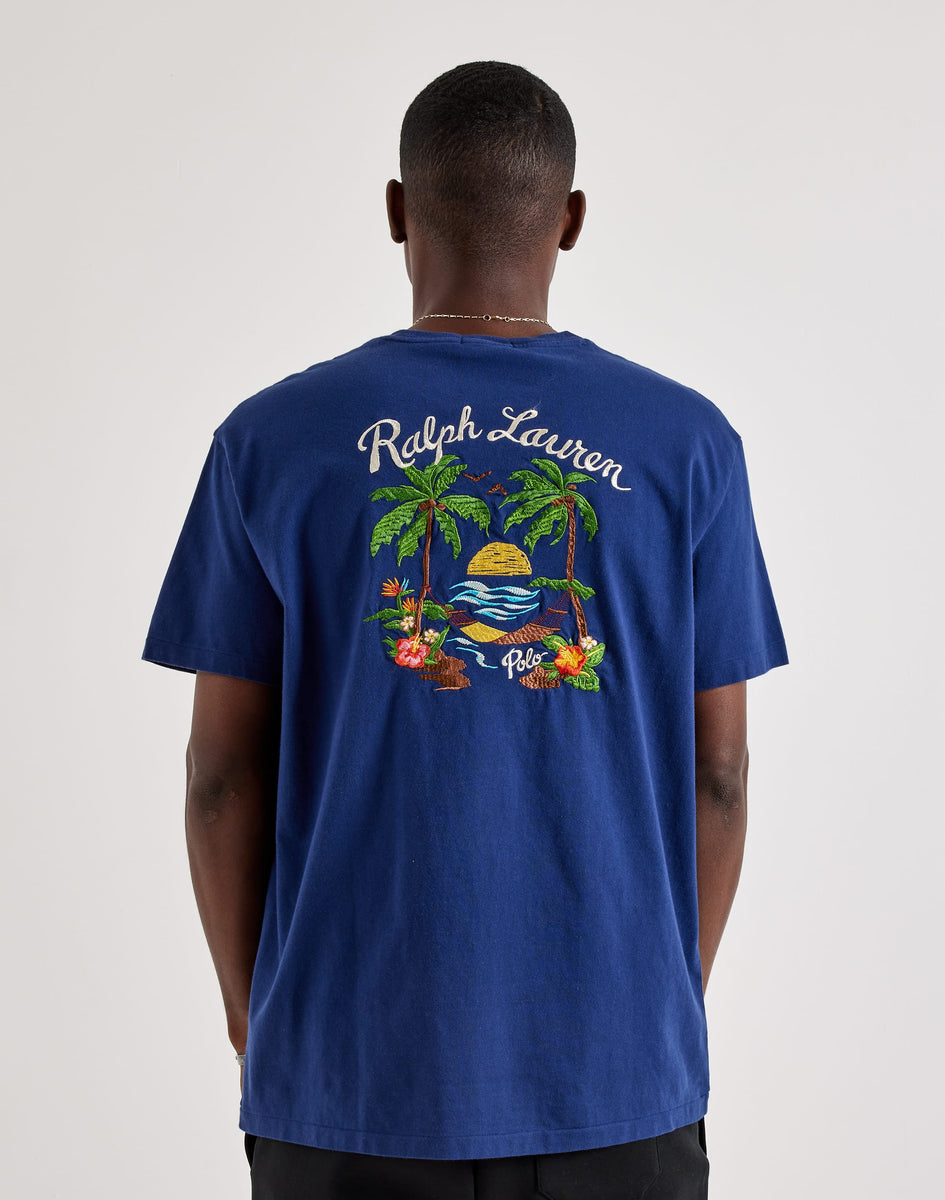 POLO RALPH LAUREN ビーチプリント Tシャツセット サイズ3,7 Polo Ralph Lauren Beach Embroidery Tee – DTLR