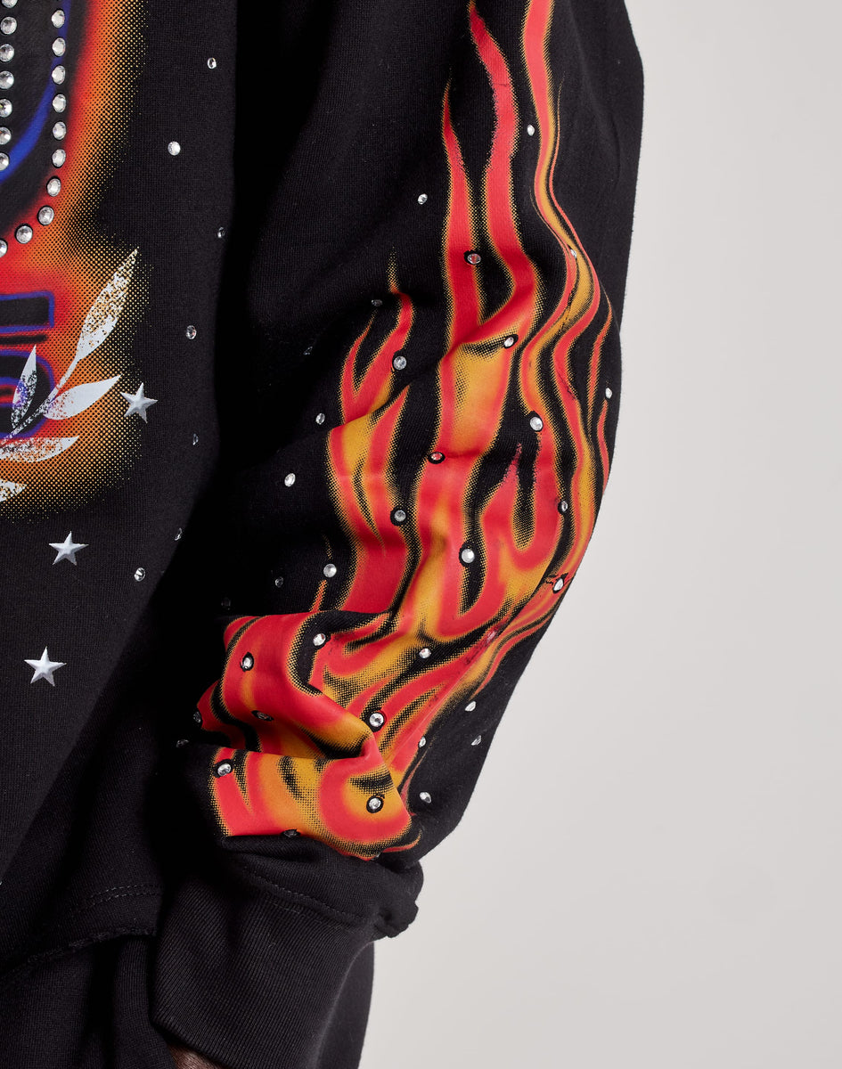 Roku Studio Airbrush Flame Pullover Fleece Hoodie – DTLR