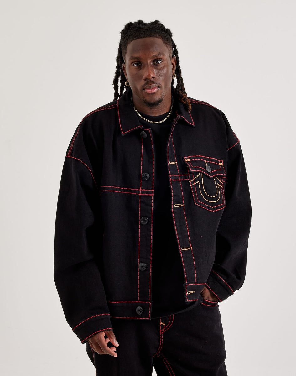 True Religion Super T Boxy Cropped Denim Jacket – DTLR