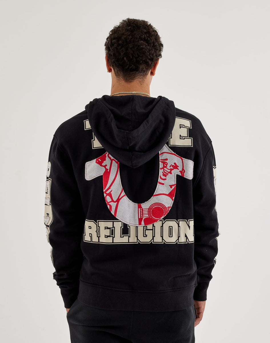True Religion Applique Full-Zip Fleece Hoodie – DTLR