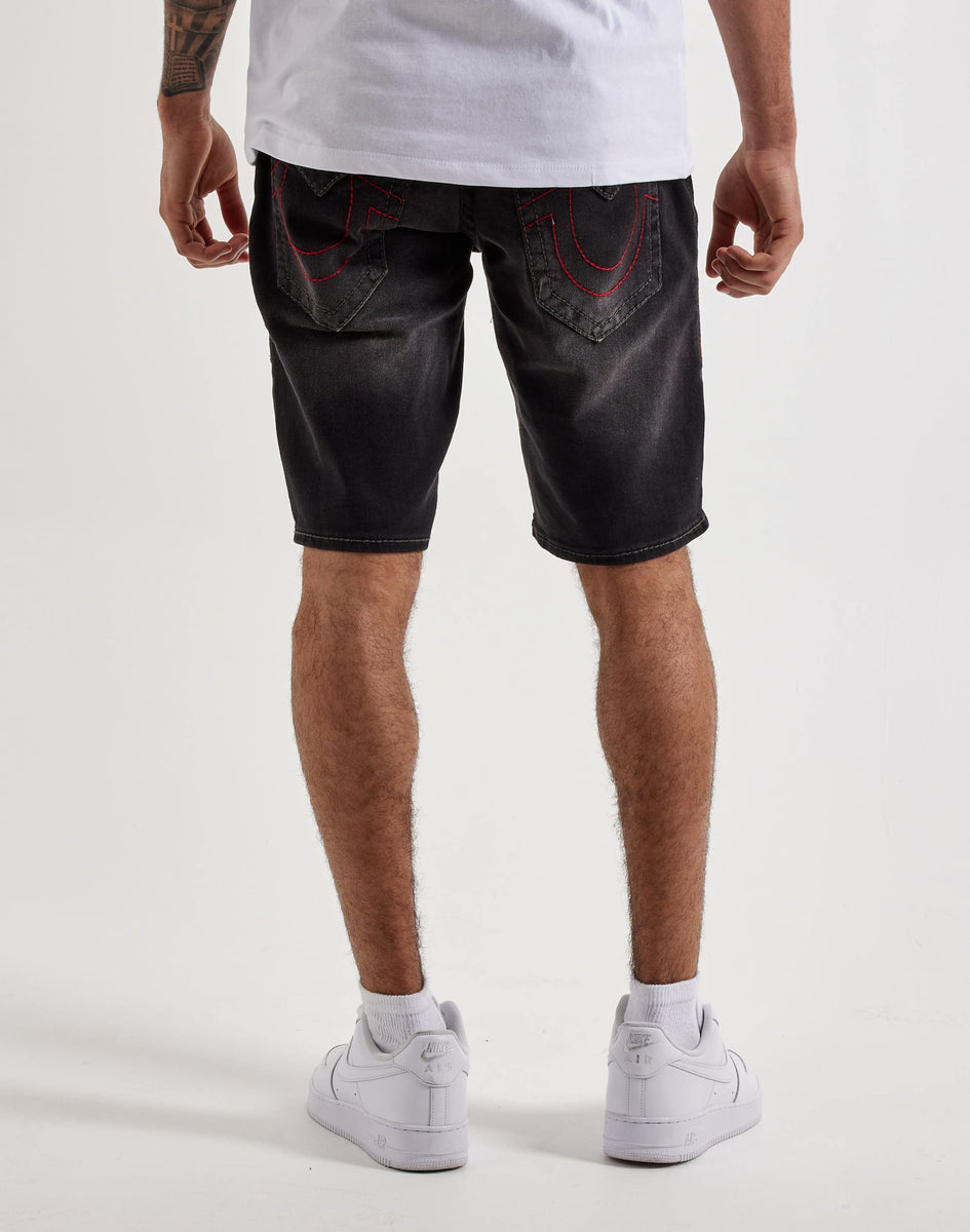 新品‼️TRUE RELIGION RICKY SN FLAP SHORT 30 True Religion Ricky Flap Big T Denim Shorts – DTLR