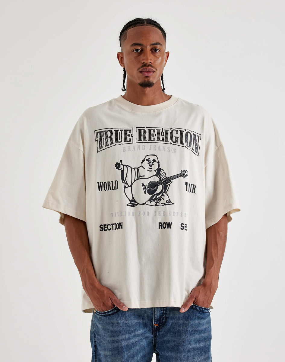 JSF × BUDDHA BRAND Tee 希少XXLサイズ True Religion Oversized Big Logo Buddha Tee – DTLR