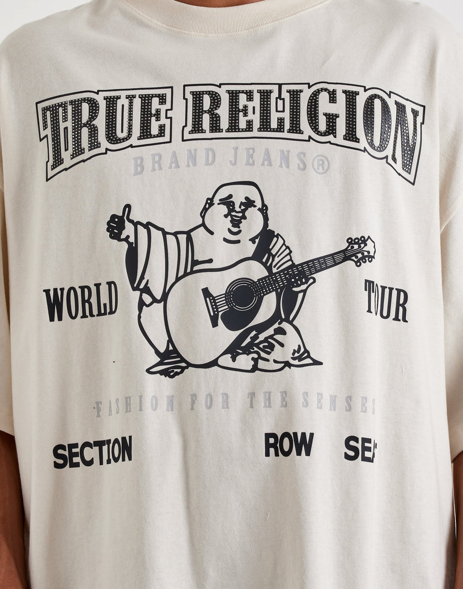 True Religion Oversized Big Logo Buddha Tee – DTLR