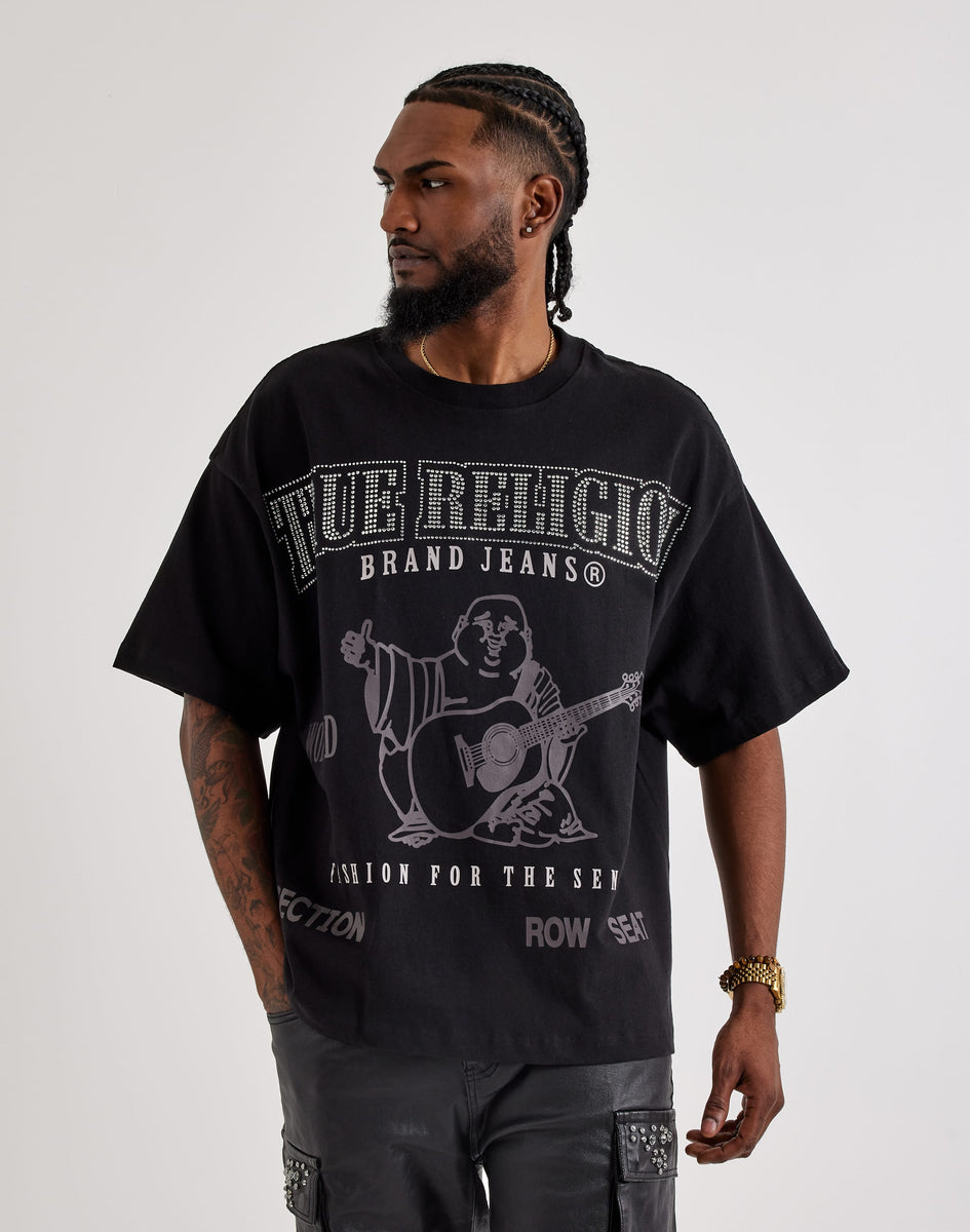 True Religion Oversized Big Logo Buddha Tee – DTLR