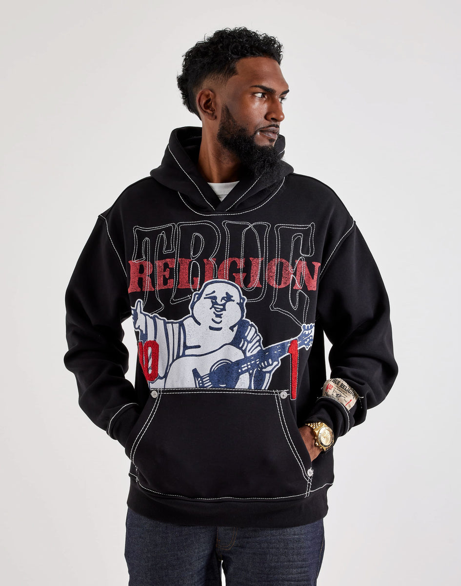 True Religion Buddha Big T Fleece Pullover Hoodie – DTLR
