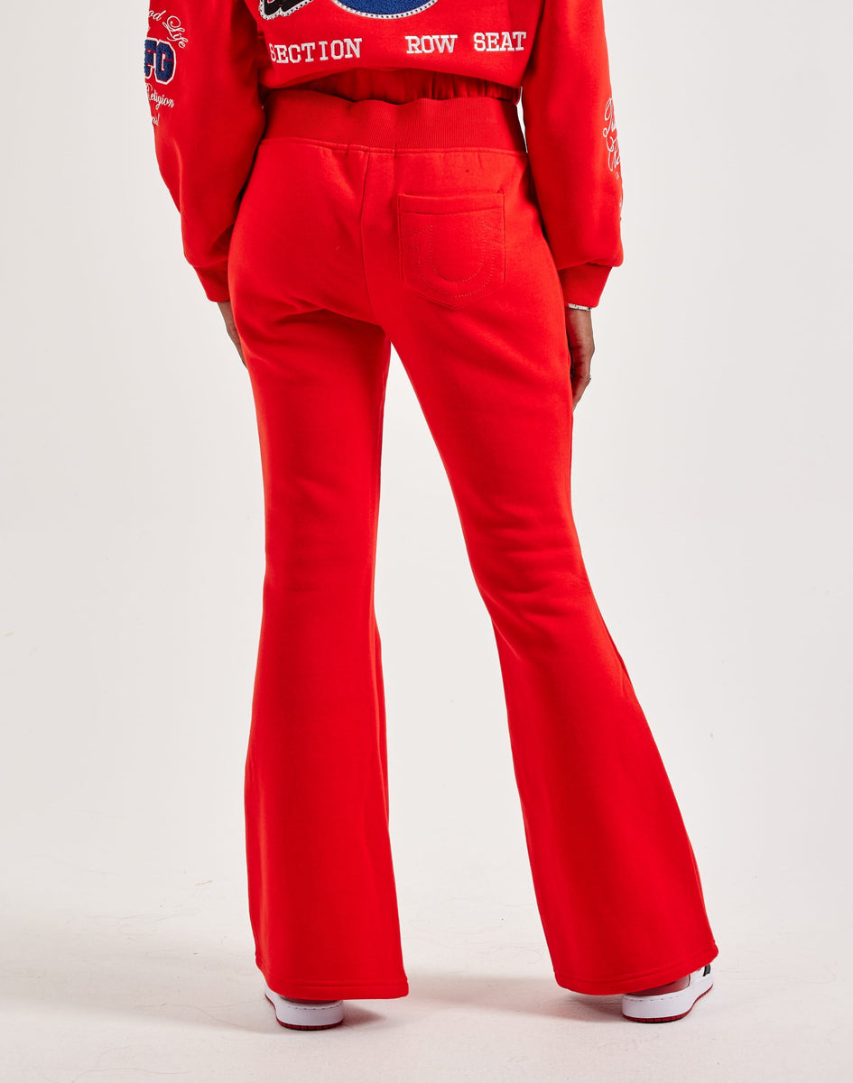 True Religion Crystal Logo Flare Fleece Pants – DTLR