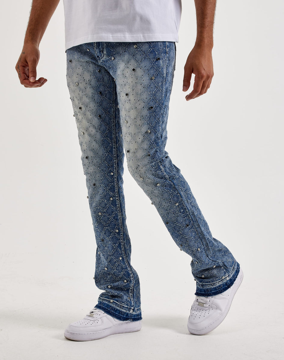 【新品】STUDS DENIM PANTS ur_HD25-B003_20blue_M-