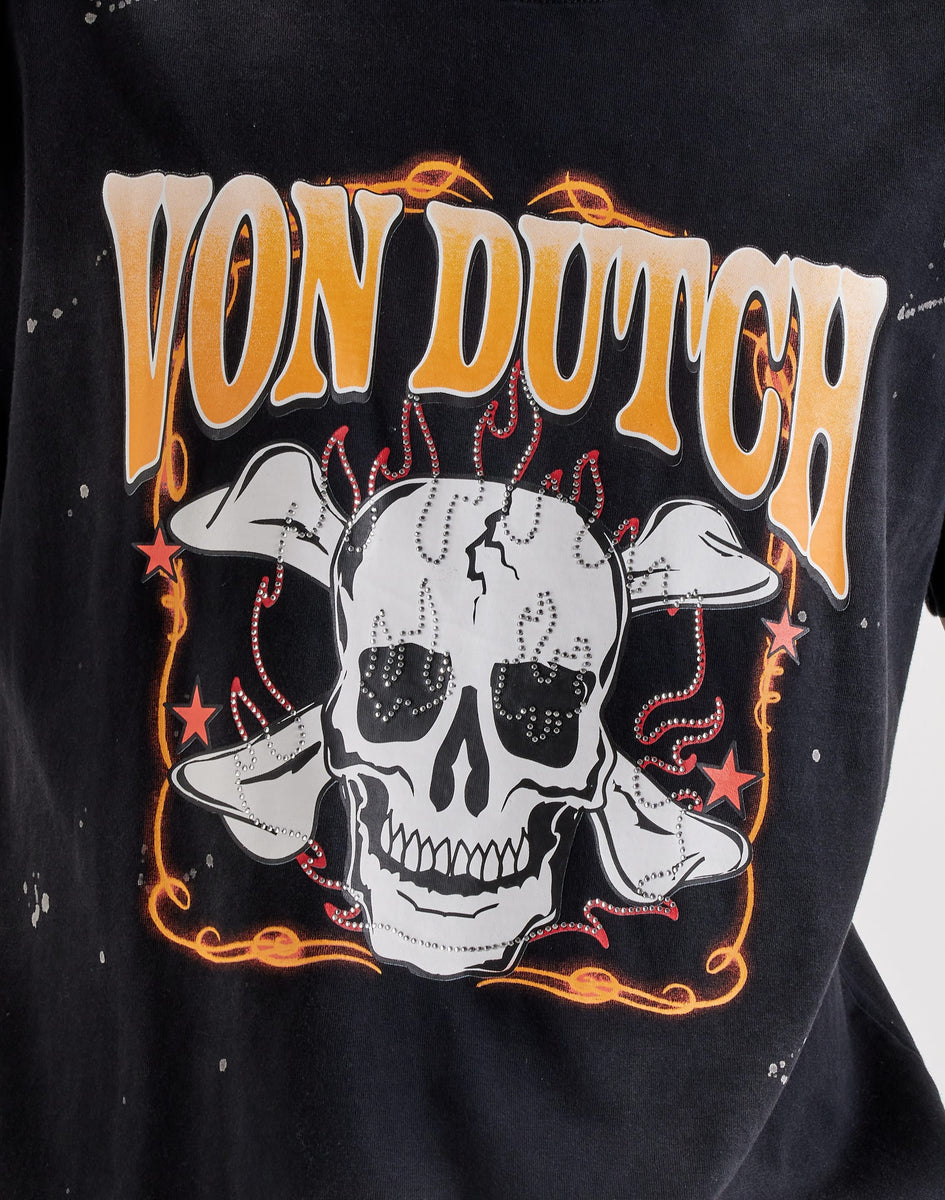 Von Dutch Skull Flame Tee – DTLR